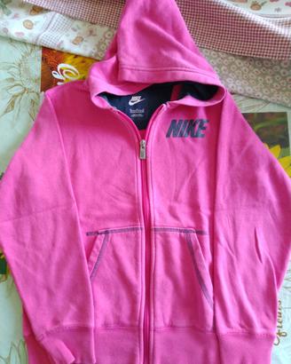 Felpa nike fucsia e blu taglia M