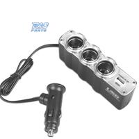ADATTATORE PRESA ACCENDISIGARI AUTO 12V CON 3 INGR
