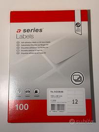 Etichette adesive A4 NUOVE SIGILLATE – 1200 pezzi