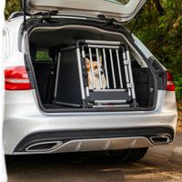 Trasportino per animali cani gatti in alluminio