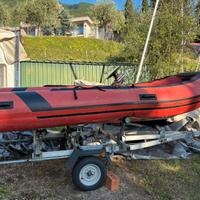 carrello stradale radiato con gommone