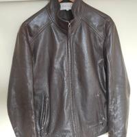 Reiss Giacca in Pelle Nera Taglia L