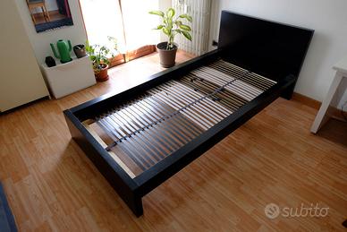 Letto singolo a doghe Malm Ikea 107 x 210 x 30