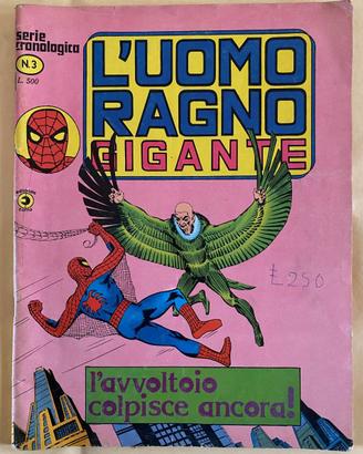 Fumetto L'uomo ragno gigante nr.3 Corno 1976
