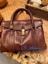 Borsa pelle testa di moro
