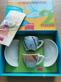 set tazze con piattino giannini nuove