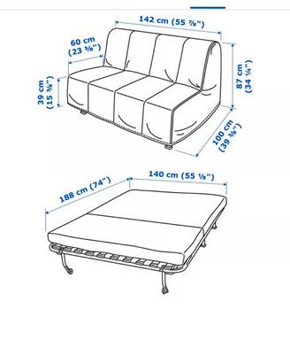Divano letto LYCKSELE Ikea
