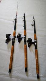 Canne da pesca fondo ARTIGIANALI  carbonio mt 2.75