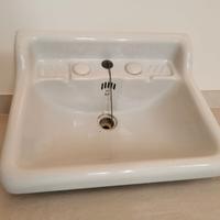 Lavandino ceramica anni 40 Hygia e Stemma Sabaudo