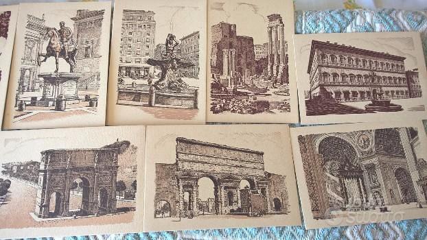 12 Cartoline postali illustrate Roma antica - Libri e Riviste In ...