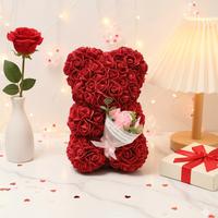 Orsetto di Rose Artificiali  San Valentino Donna