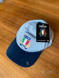 Cappello Italia Rugby Macron Nuovo