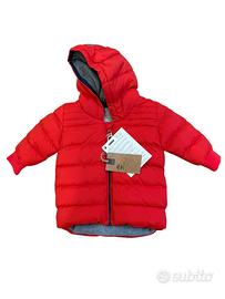 Splendido piumino rosso nuovo timberland