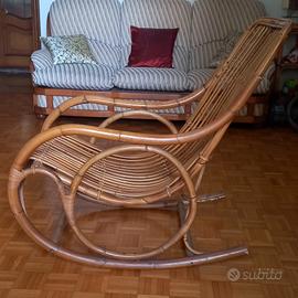 Sedia a dondolo vintage