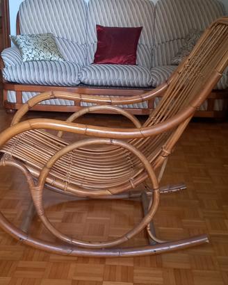 Sedia a dondolo vintage
