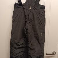 pantalone sci nero 12 anni