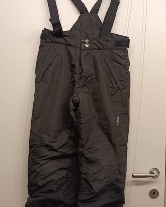 pantalone sci nero 12 anni
