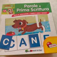 gioco parole e prima scrittura, Lisciani.