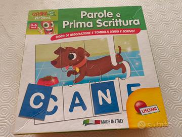 gioco parole e prima scrittura, Lisciani.