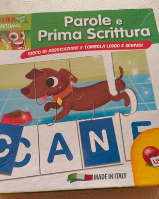 gioco parole e prima scrittura, Lisciani.