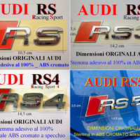 AUDI RS RS3 RS4 RS5 Stemma POSTERIORE logo emblema