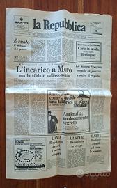 Ogg Primo numero de "la Repubblica" 14 Gennaio 197