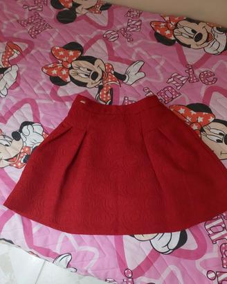 Gonna rossa Mayoral plissettata da bimba(9 anni)