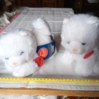 Splendidi peluche gatti bianchi Trudi