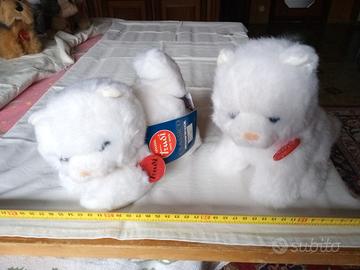 Splendidi peluche gatti bianchi Trudi