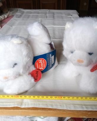 Splendidi peluche gatti bianchi Trudi