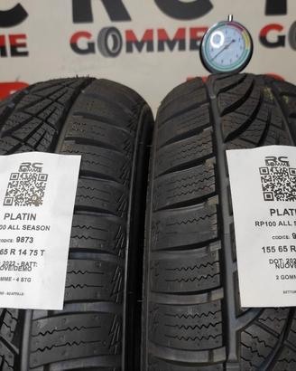 2 GOMME 155/65 R14 75T PLATIN – 4 STAGIONI