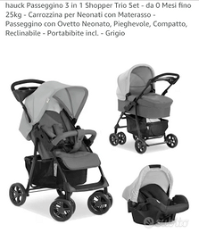 Hauck Passeggino 3 in 1 Trio Set - da 0 Mesi