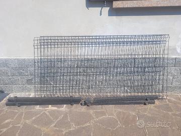 2 ringhiere 200×102 ciascuna con 4 pali