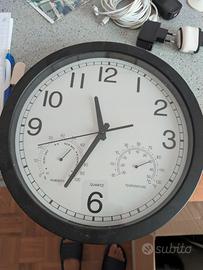 Orologio da parete nero e bianco