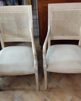 sedie e poltrone intagliate a mano 
