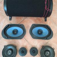 Subwoofer auto + altoparlanti Pioneer e audio desi