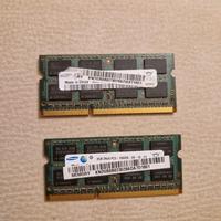 2X 2GB RAM Samsung DDR3 1333 MHz SO-DIMM