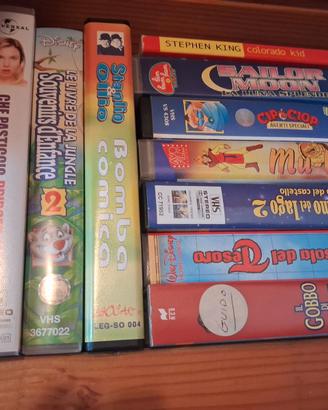 Videocassette VHS film famosi e Disney