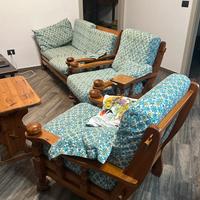 Set salotto poltrone e divano, tavolino