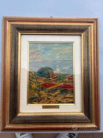 Quadro,incisione unica di Alberto Bontempi