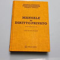 Libro  universitario  Manuale di diritto privato