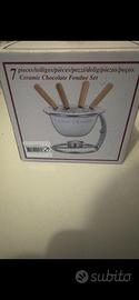 Ceramic Chocolate Fondue Set