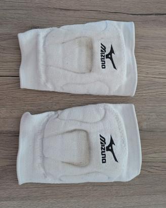 Ginocchiere bianche Mizuno M + calze 38-41
