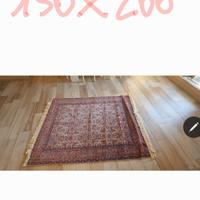 Tappeto 150x200 beige e bordeaux