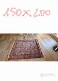 Tappeto 150x200 beige e bordeaux