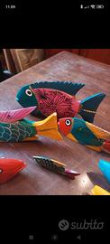 pesci in legno