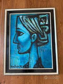 Quadro olio su tela “Penelope”- firma Cochin 1976