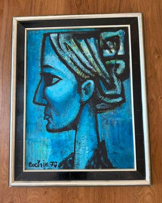 Quadro olio su tela “Penelope”- firma Cochin 1976