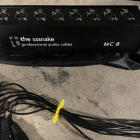 Nr.4 Cavio Multicore 8 canali 15/20 m + flightcase