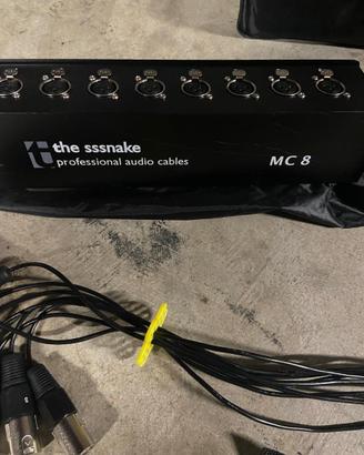 Nr.4 Cavio Multicore 8 canali 15/20 m + flightcase